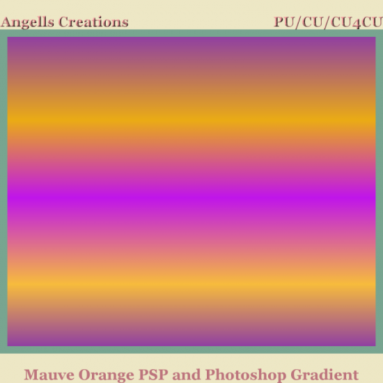 Mauve Orange PSP and Photoshop Gradient - Click Image to Close