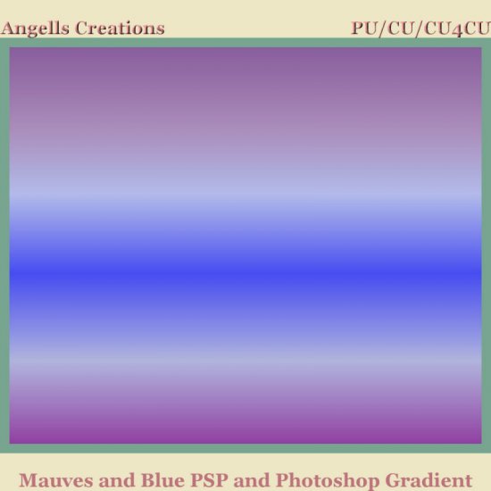 Mauves and Blue PSP and Photoshop Gradient - Click Image to Close