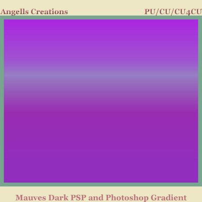 Mauves Dark PSP and Photoshop Gradient