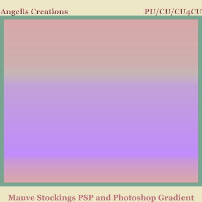 Mauve Stockings PSP and Photoshop Gradient