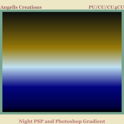 Night PSP and Photoshop Gradient