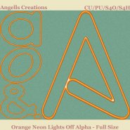 Orange Neon Lights Off Alpha - Full Size