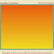 Oranges and Lemons PSP and Photoshop Gradient