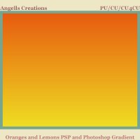 Oranges and Lemons PSP and Photoshop Gradient