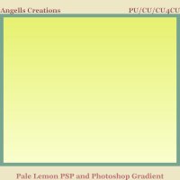 Pale Lemon PSP and Photoshop Gradient