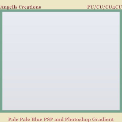 Pale Pale Blue PSP and Photoshop Gradient