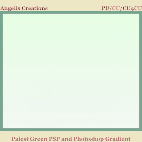 Palest Green PSP and Photoshop Gradient - Click Image to Close