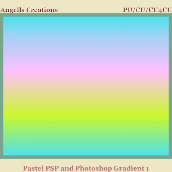 Pastels PSP and Photoshop Gradient 1 - Click Image to Close