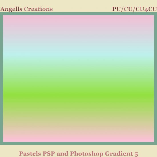 Pastels PSP and Photoshop Gradient 5 - Click Image to Close