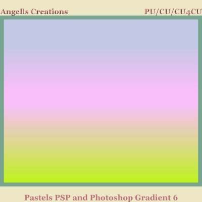 Pastels PSP and Photoshop Gradient 6