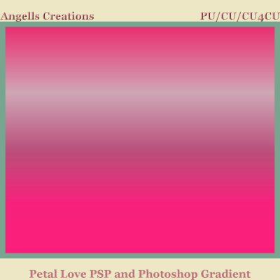 Petal Love PSP and Photoshop Gradient