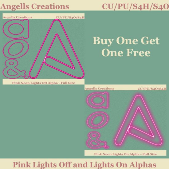 Pink Neon Lights Off and Lights On Alphas - FS - Click Image to Close