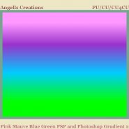 Pink Mauve Blue Green PSP and Photoshop Gradient 2