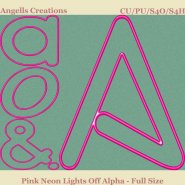 Pink Neon Lights Off Alpha - Full Size
