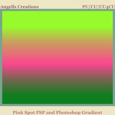 Pink Spot PSP and Photoshop Gradient