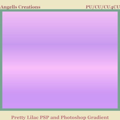 Pretty Lilac PSP and Photoshop Gradient