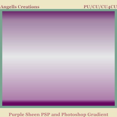 Purple Sheen PSP and Photoshop Gradient