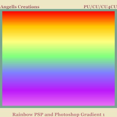 Rainbow PSP and Photoshop Gradient 1