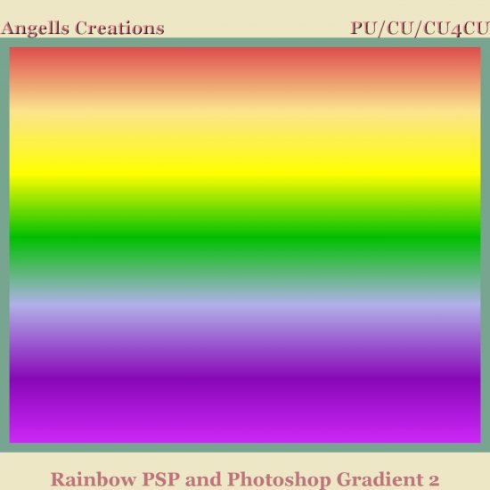 Rainbow PSP and Photoshop Gradient 2 - Click Image to Close