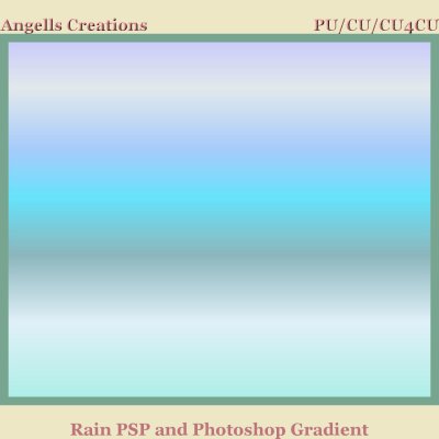 Rain PSP and Photoshop Gradient