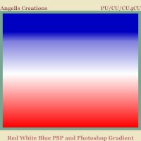 Red White Blue PSP and Photoshop Gradient