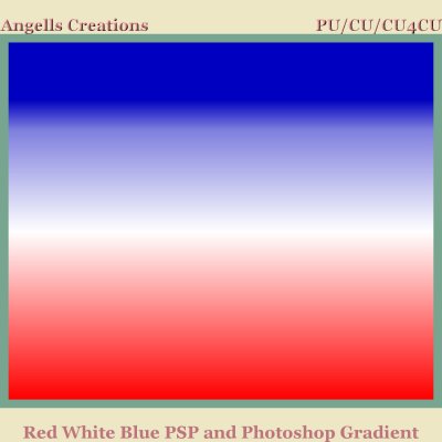 Red White Blue PSP and Photoshop Gradient
