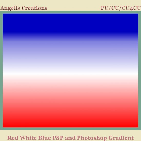 Red White Blue PSP and Photoshop Gradient - Click Image to Close