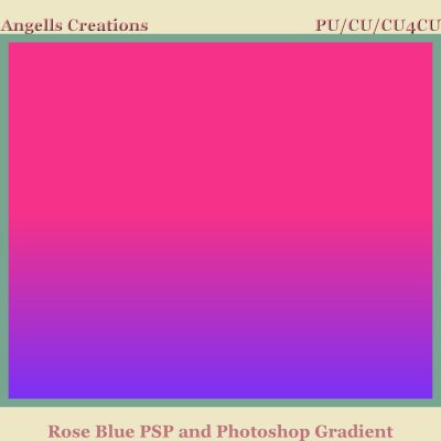 Rose Blue PSP and Photoshop Gradient