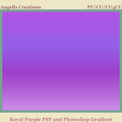 Royal Purple PSP and Photoshop Gradient