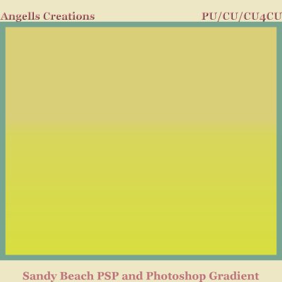 Sandy Beach PSP and Photoshop Gradient