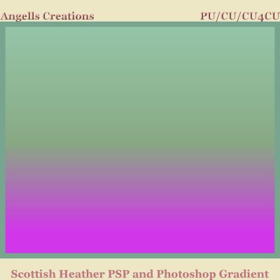 Scottish Heather PSP and Photoshop Gradient