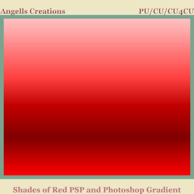 Shades of Red PSP and Photoshop Gradient