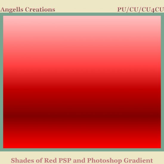 Shades of Red PSP and Photoshop Gradient - Click Image to Close