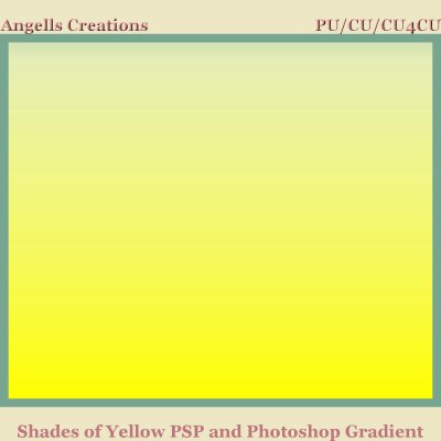 Shades of Yellow PSP and Photoshop Gradient