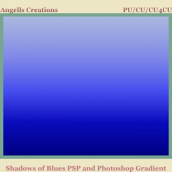 Shadows of Blue PSP and Photoshop Gradient - Click Image to Close