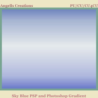 Sky Blue PSP and Photoshop Gradient