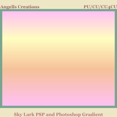 Sky Lark PSP and Photoshop Gradient