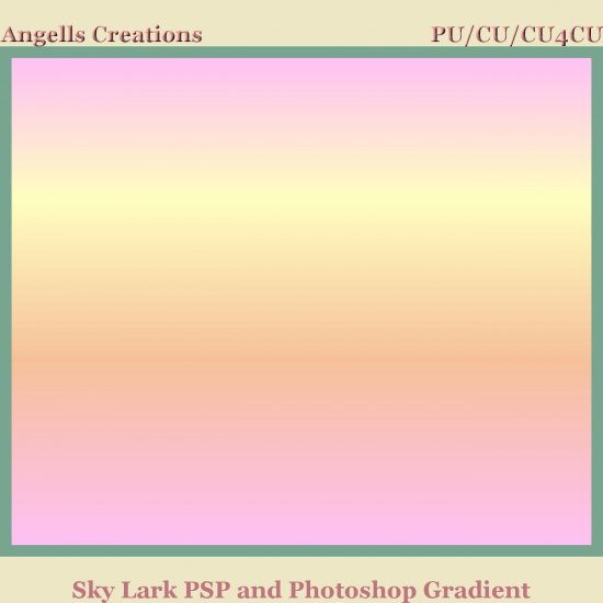 Sky Lark PSP and Photoshop Gradient - Click Image to Close