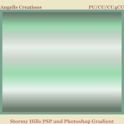 Stormy Hills PSP and Photoshop Gradient