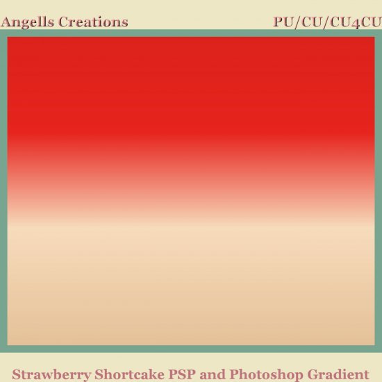 Strawberry Shortcake PSP and Photoshop Gradient - Click Image to Close