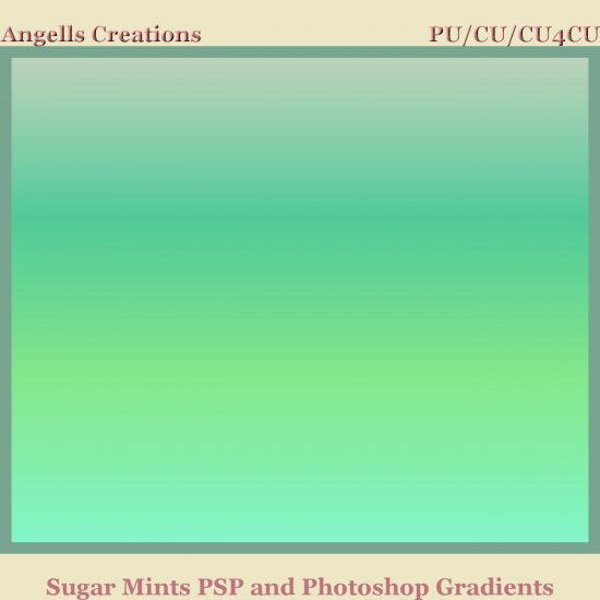 Sugar Mints PSP and Photoshop Gradient - Click Image to Close