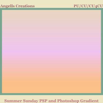 Summer Sunday PSP and Photoshop Gradient