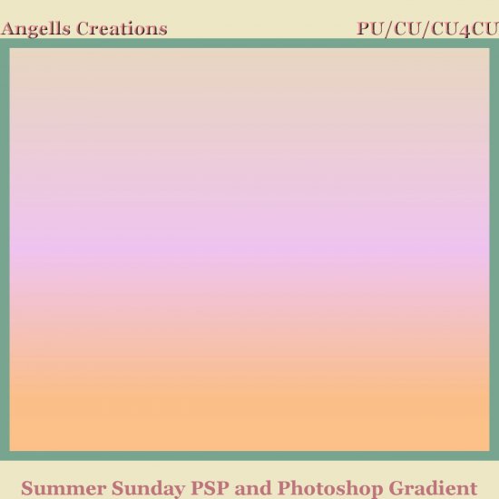 Summer Sunday PSP and Photoshop Gradient - Click Image to Close