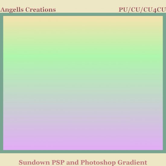 Sundown PSP and Photoshop Gradient - Click Image to Close