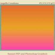 Sunset PSP and Photoshop Gradient