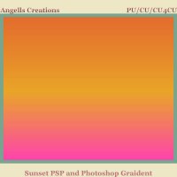 Sunset PSP and Photoshop Gradient