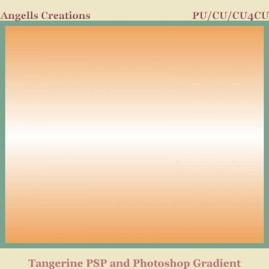 Tangerine PSP and Photoshop Gradient - Click Image to Close
