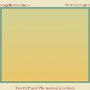 Tan PSP and Photoshop Gradient
