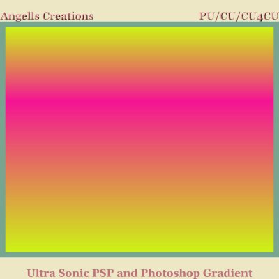 Ultra Sonic PSP and Photoshop Gradient