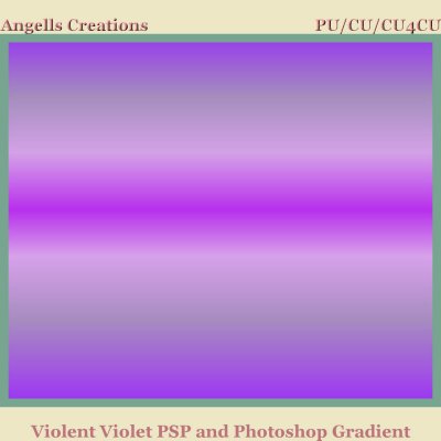 Violent Violet PSP and Photoshop Gradient